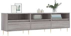 vidaXL Έπιπλο Τηλεόρασης Γκρι Sonoma 150x30x44,5 εκ. από Επεξεργ. Ξύλο