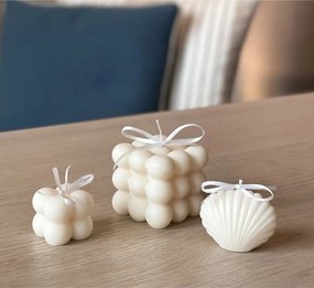 Stewehome σετ κεριών με άρωμα βανίλιας Λευκό 5x5 cm