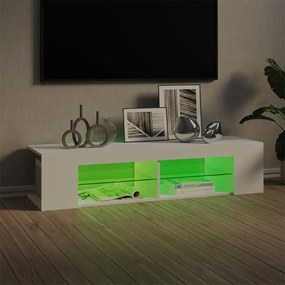 vidaXL Έπιπλο Τηλεόρασης με LED Λευκό 135x39x30 εκ.