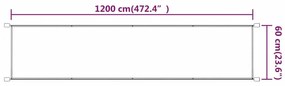 vidaXL Τέντα Κάθετη Μπλε 60 x 1200 εκ. από Ύφασμα Oxford