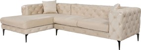 Corner Sofa Como Eco Left - Beige, Black Beige
Black