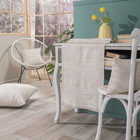 Τραβέρσα Izola 01 All Over Ecru Teoran 45X180 Cotton-Polyester