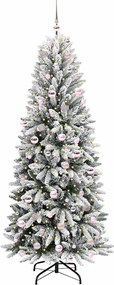 vidaXL Τεχνητό Χριστουγεννιάτικο Δέντρο με 300 LED Λευκό 210 cm