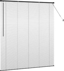 vidaXL Βενετσιάνικες Ρόδες Μαύρο 175 x 155 εκ Αλουμίνιο