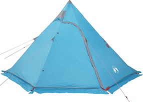 vidaXL Σκηνή Κάμπινγκ Tipi 5 Ατόμων Αδιάβροχη Μπλε