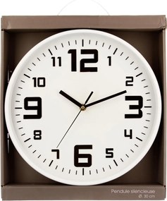 Ρολόι Τοίχου (Φ30) Αθόρυβο A-S White 114555F