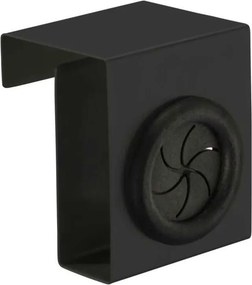 Κρεμαστράκι Πόρτας (5x4x6) Wenko Push Black Matt 54849100