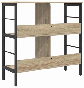 vidaXL Ράφι Βιβλίων Δρύς Sonoma 82 x 32 x 79 εκ. Επεξεργασμένο ξύλο