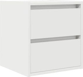 vidaXL Κομοδίνο Επιτοίχιο Λευκά 38x34x40 εκ.