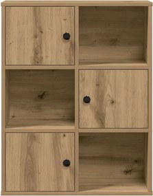 vidaXL Βιβλιοθήκη Αρτισιανή Δρυς 60x24x76,5 εκ. Επεξ. Ξύλο