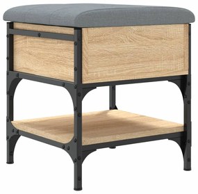 vidaXL Παπουτσοθήκη Sonoma Δρυς 42x42x45 εκ. από Επεξεργασμένο Ξύλο