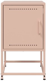 vidaXL Κομοδίνα 2 τεμ. Ροζ 36x39x60,5 εκ. από Χάλυβα