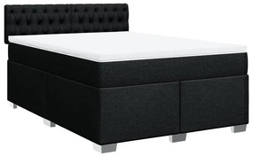 ΚΡΕΒΑΤΙ BOXSPRING ΜΕ ΣΤΡΩΜΑ ΜΑΥΡΟ 160X200 ΕΚ. ΥΦΑΣΜΑΤΙΝΟ 3285948