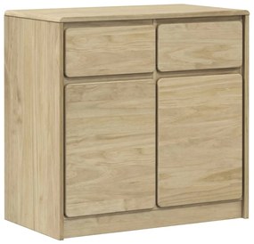 vidaXL Ντουλάπι SAUDA Δρυς 80x43x75,5 εκ. από Μασίφ Ξύλο Πεύκου