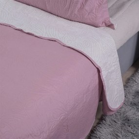 Κουβερλί Υπέρδιπλο (Σετ 220x240) 2 Όψεων Silk Fashion Solid Amethyst