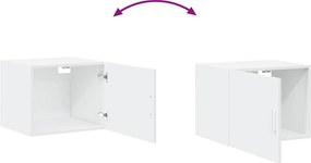 vidaXL Ντουλάπι Τοίχου Λευκό 50x42,5x40 εκ. Επεξεργασμένο Ξύλο