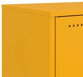Έπιπλο Τηλεόρασης Μουσταρδί Κίτρινο 68x39x60,5 εκ. από Ατσάλι - Κίτρινο