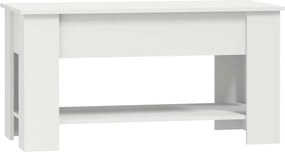 vidaXL Τραπεζάκι Σαλονιού Λευκό 101 x 49 x 52 εκ. Επεξεργασμένο Ξύλο