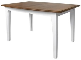 Τραπέζι Boston BP114, Γυαλιστερό λευκό, Ακακία, 77x90x135cm, 25 kg, Επιμήκυνση, Ξύλο, Ξύλο: Ακακία, Οξιά | Epipla1.gr