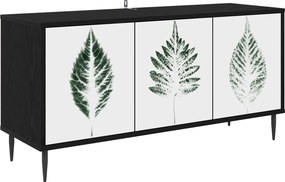 vidaXL Ντουλάπι TV HANAU 102 x 33 x 51 εκ Μαύρη Δρυς