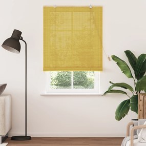 vidaXL Ρολά και Σκίες Παραθύρων Κίτρινο 100 x 220 cm Μπαμπού