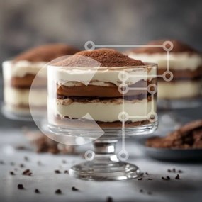 Intra Συλλεκτικό Ξύλινο Παζλ Plywood  4mm - Trio of Desserts σε Clear Glass Cup Σε Ξύλινο Κουτί - Διαστάσεις: 10x10 cm – 25 κομμάτια
