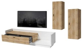 Σύνθεση Talina (Σετ 3Τμχ) Talina_36_ec 270x175x48cm Oak-White