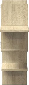 vidaXL Ράφι Τοίχου Sonoma Δρυς 124,5x18x60,5 εκ. από Επεξ. Ξύλο