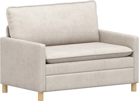 vidaXL Καναπές Κρεμ 126 x 81 x 87,5 εκ Πολυεστέρας