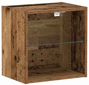 vidaXL Πλωτό ράφι με ράφι Καφέ 40 x 28.5 x 40 εκ Επεξεργασμένο ξύλο