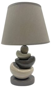 Table lamp Hethen Inart E27 coffee ceramic-metal D30x43.5cm 30x30x43.5 εκ.