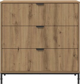 vidaXL Πλαϊνό γραφείο Artisan Oak 79,5 x 33 x 82 εκ Επεξεργασμένο ξύλο