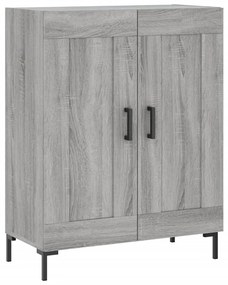 vidaXL Ντουλάπι Γκρι Sonoma 69,5 x 34 x 180 εκ. Επεξεργασμένο Ξύλο