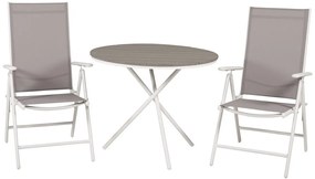 Σετ Τραπέζι και καρέκλες Dallas 2248, Polyξύλο, Μέταλλο, Ύφασμα | Epipla1.gr