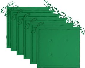vidaXL Πτυσσόμενες Καρέκλες με Μαξιλάρια 6 τεμ. από Μασίφ Ξύλο Teak