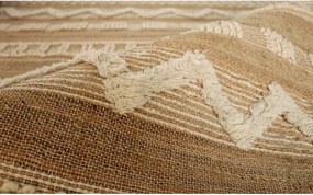 Χαλί Home ESPRIT Λευκό Καφέ Boho 75 x 175 x 1 cm