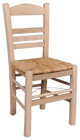 Καρέκλα ΣΙΦΝΟΣ Ξύλο/Ψάθα Φυσικό 41x45x88cm
