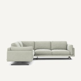 Γωνιακός καναπές από βελούδο stonewashed, CESAR