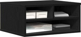 vidaXL Σταντ Εκτυπωτή Μαύρη Οξυά 49 x 40 x 22.5 εκ Επεξεργασμένο ξύλο