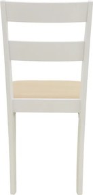 Καρέκλα Dallan pakoworld rubberwood λευκό 40x47.5x89εκ