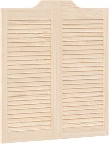 vidaXL Πόρτες Swing 2 pcs Φυσικό Μασίφ Ξύλο Πεύκου