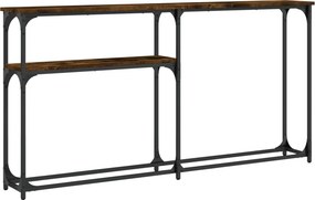 vidaXL Τραπέζι Κονσόλα Καπνιστή Δρυς 145x22,5x75 εκ. Επεξεργ. Ξύλο
