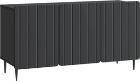 vidaXL Ντουλάπι TV 99 x 34,5 x 52 cm Μαύρο Επεξεργασμένο Ξύλο