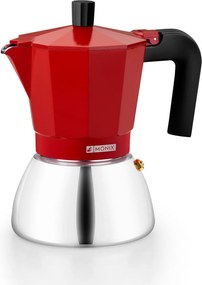 Ιταλικη καφετιερα BRA INOX RED 9T Κόκκινο 470 ml