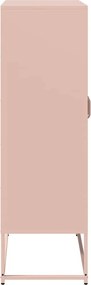 vidaXL Highboard Ροζ 68x39x123 cm Ατσάλι