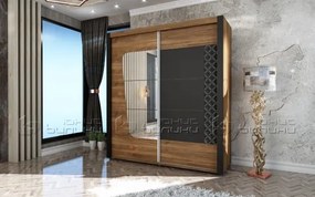 Ντουλάπα Kafe, 200x60x210 εκ, Genomax