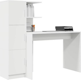 vidaXL Γραφείο 2 pcs Λευκό