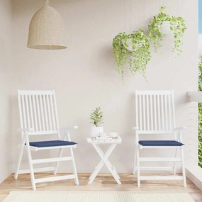 vidaXL Μαξιλάρια Παλέτας 2 τεμ. Ναυτικό Μπλε 50x50x4 εκ. Ύφασμα Oxford