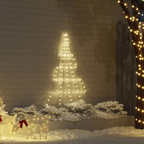 vidaXL LED Χριστουγεννιάτικο Δέντρο Θερμό λευκό 511 εκ Μέταλλο