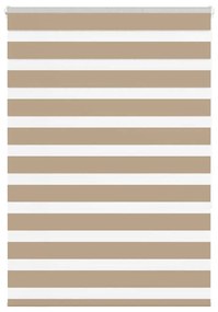 Ζέβρα τυφλή 105x150 cm Πλάτος υφάσματος 100,9 εκ. Πολυεστέρας - Καφέ